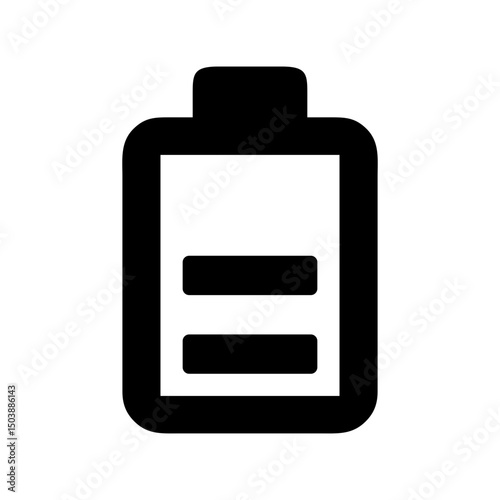 battery icon silhouette energy technology
