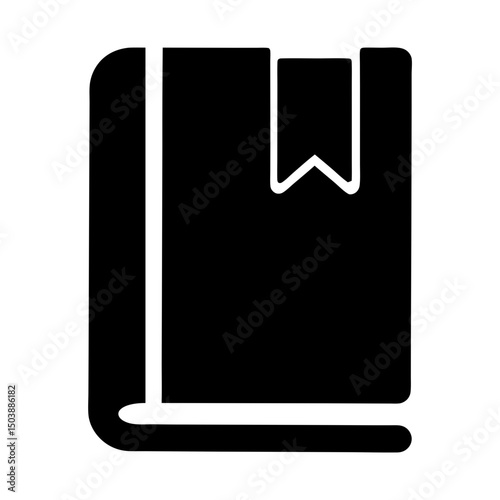 bookmark icon silhouette reading education
