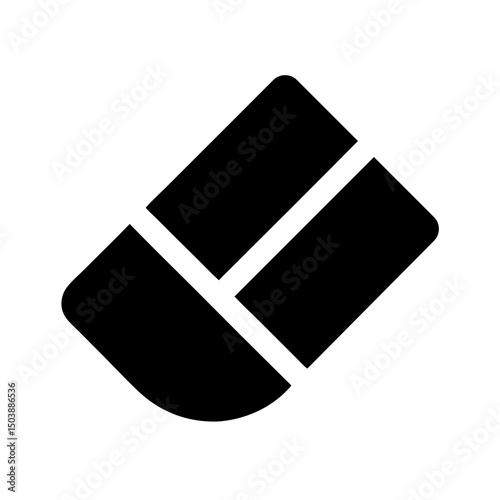 eraser stationery tool silhouette
