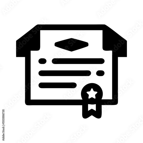 education handshake agreement icon silhouette
