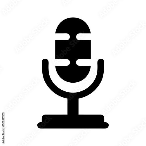 microphone lecture online silhouette
