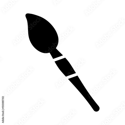 paintbrush art creation silhouette icon
