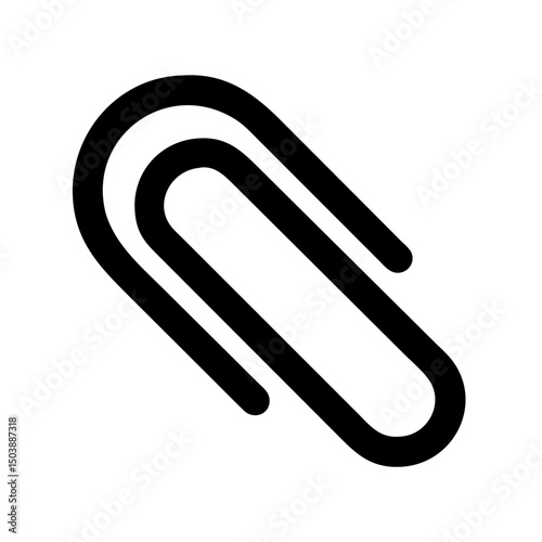 paperclip office accessory clip icon
