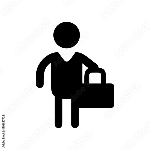 student backpack campus silhouette icon
