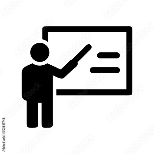 teacher blackboard classroom teaching icon
