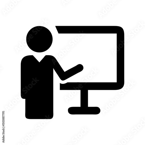 teacher classroom mentor icon design
