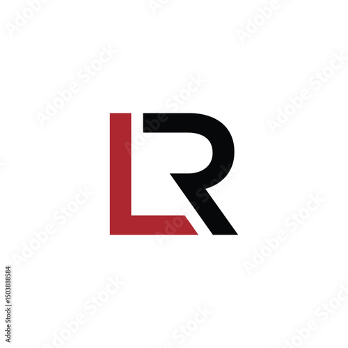 Free Download initial LR logo vector design - GFXLoad