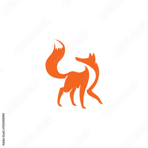 fox logo vector template