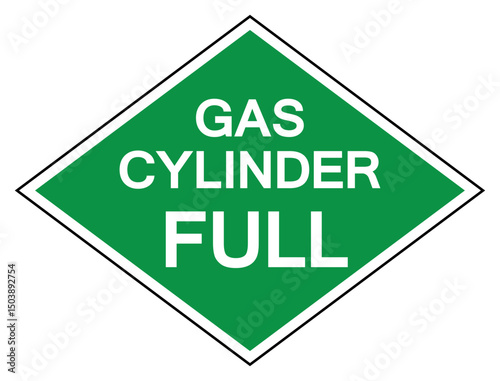 Gas Cylinder Full Symbol Sign, Vector Illustration, Isolate On White Background, Label.EPS10