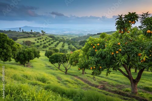 beautiful mango farm