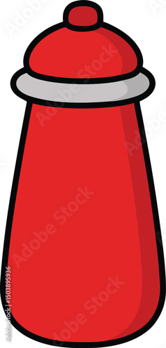 Salt shaker icon vector