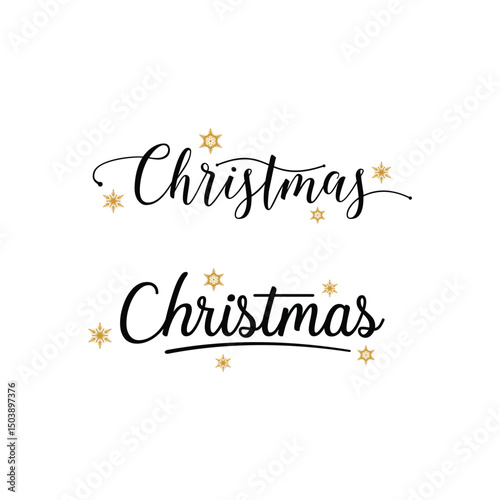 Christmas typographic Premium Vector