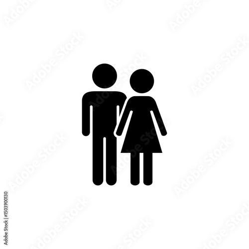 Man and Woman Silhouette Representation