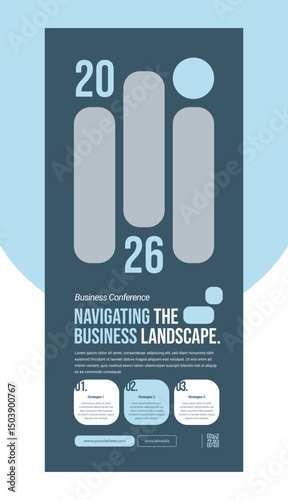 Business Conference Roll Up Banner