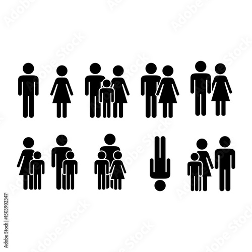 Complete Family Unit Pictogram