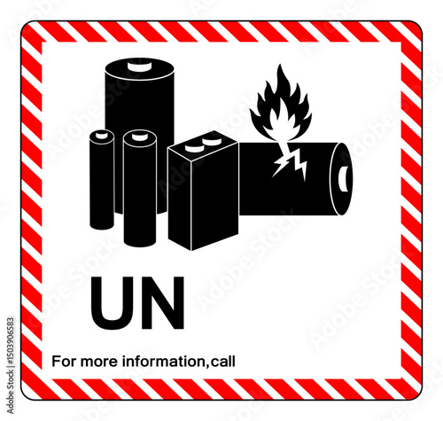Blank Lithium Battery Symbol Sign , Vector Illustration, Isolate On White Background Label .EPS10