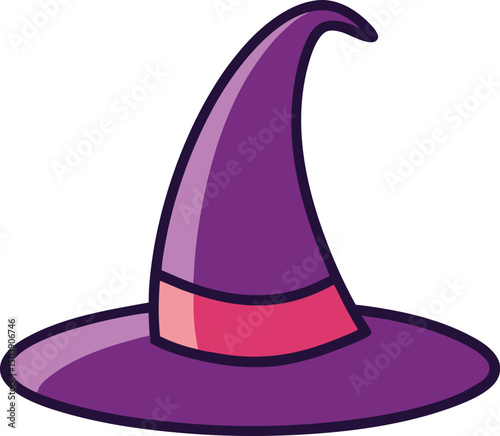 witch hat with a magic wand