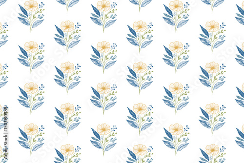 seamless cotton sketch texture, rose floral line art, table top textile pattern, wrapping paper design, hand drawn flower

