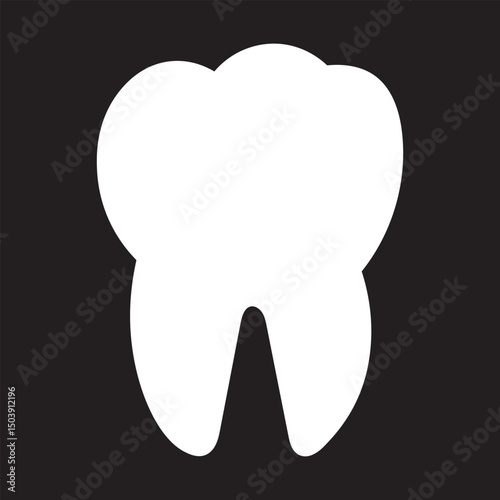 Tooth line icon set. Dental clinic logo. Clean teeth. Vector EPS