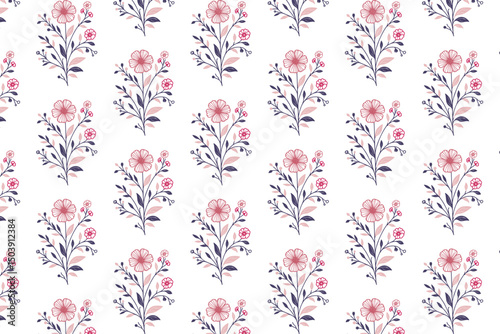 seamless fabric texture, rose floral drawing, line art sketch pattern, cotton wrapping paper, hand drawn textile design

