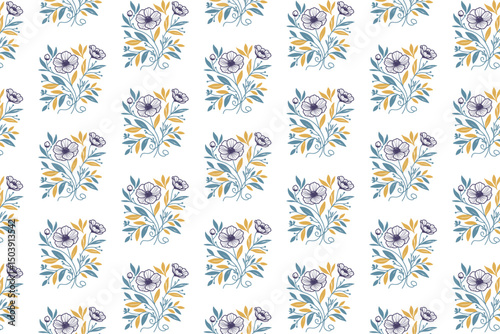 seamless nature pattern, line art rose sketch, cotton flower fabric, table top textile print, abstract wrapping texture


