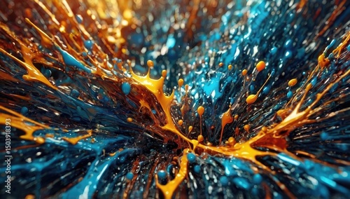 amazing wallpapers, 3d,  beautifull, drippy abstract, highly detailed sharp focus