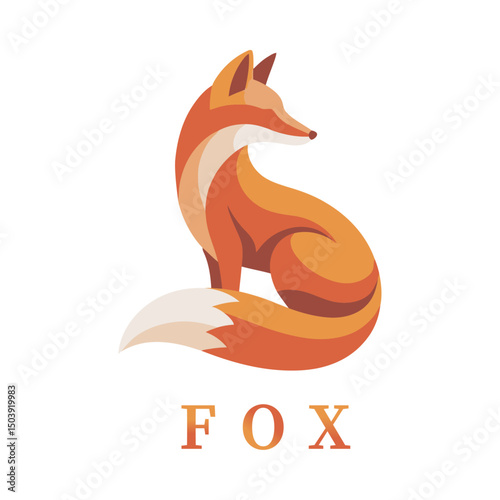Elegant Fox Geometric Logomark