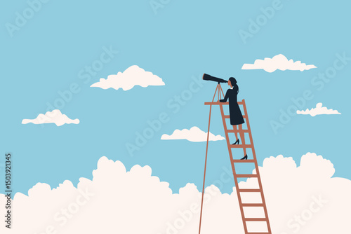 Visionary Businesswoman Strategic Planning and Future Success