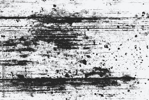 Horizontal distress overlay texture with grunge scratches and vintage worn effect for retro and aged design backgrounds