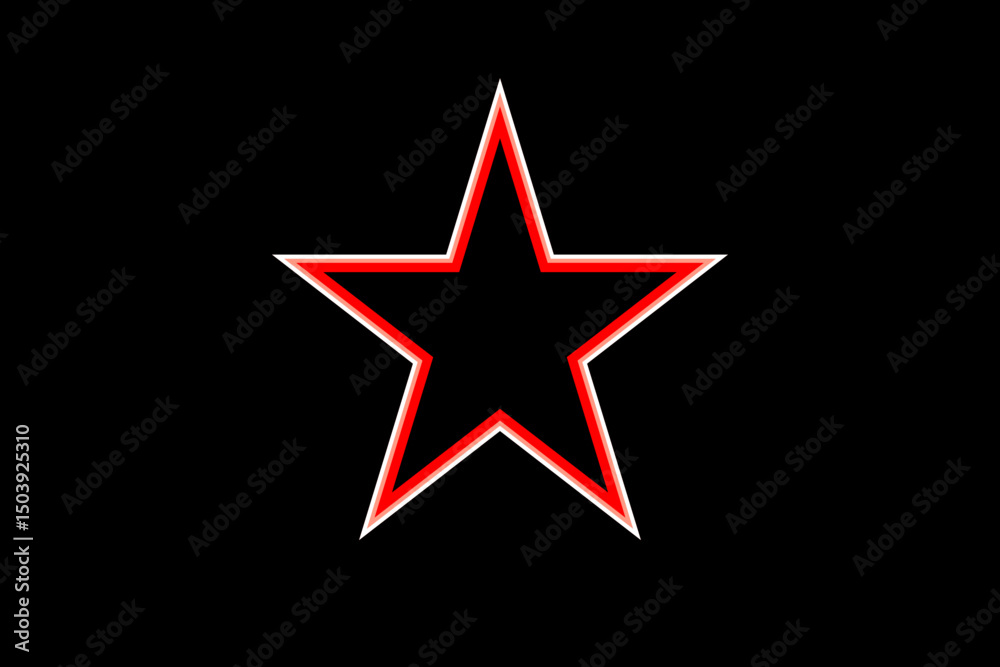 Fototapeta premium symbolic modeling, vector star, red, logo, design, creativity, advertising, training, vector graphics.