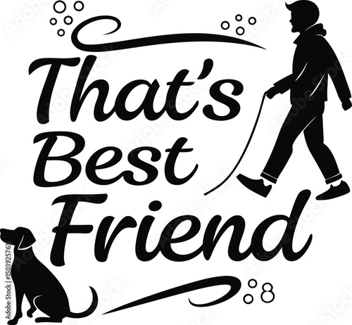 thats my best friend Typograph hirt Design Print Ready eps cut file download 