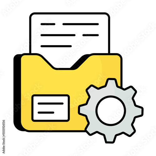 Office Tools Colored Outline Icons