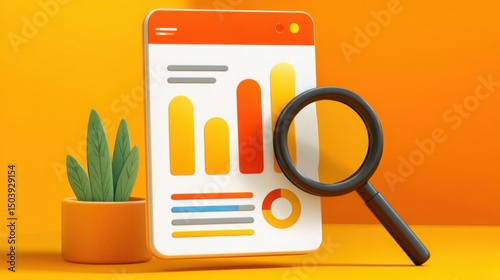 Seo content idea generator icon concept focused on generating article ideas to enhance online marketing efforts