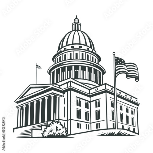 vector illustration of a building