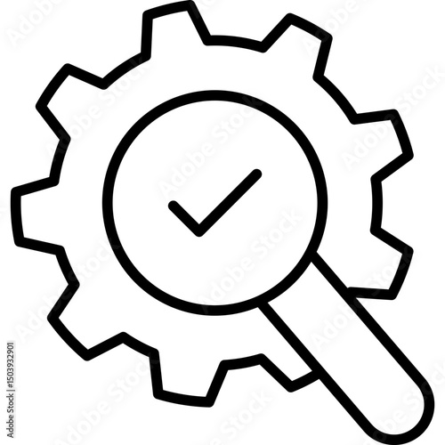 Diligence line icon