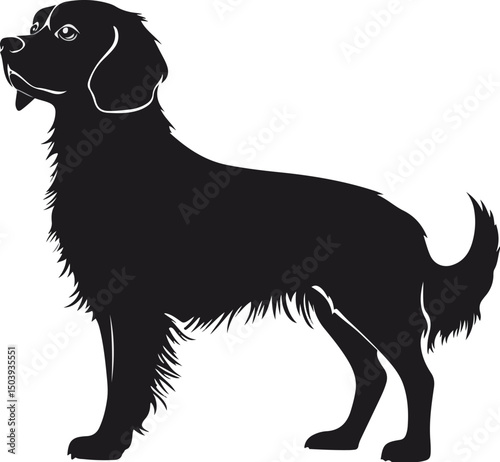 Elegant Canine Profile Illustration