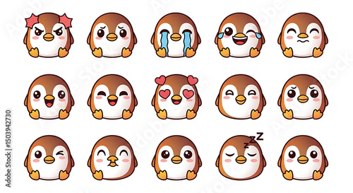 emoji pack with adorable cartoon emoticons