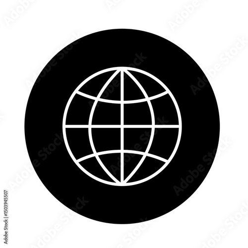 Web Icon, Minimalist Web Icon, Black White Web Icon, Go To Website, Internet Icon, Global Search, Flat Web Icon, Transparent Background, Line Art Icon, Web Navigation Symbol, Internet Access Icon, Sim
