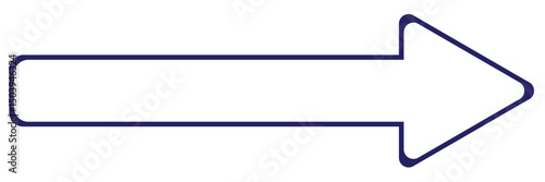 Long arrow vector. Long arrow icon. Vector of trendy long arrow pointing right in line style. Horizontal long arrow. Large size Arrow icon. Long arrow icon pointing to right side. 