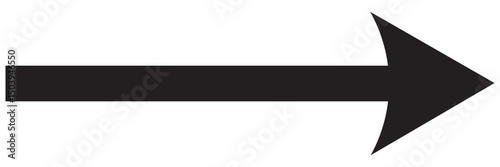 Long arrow icon. long arrow vector. flat style Arrow symbol. Symbol of right arrow icon. vector illustration.