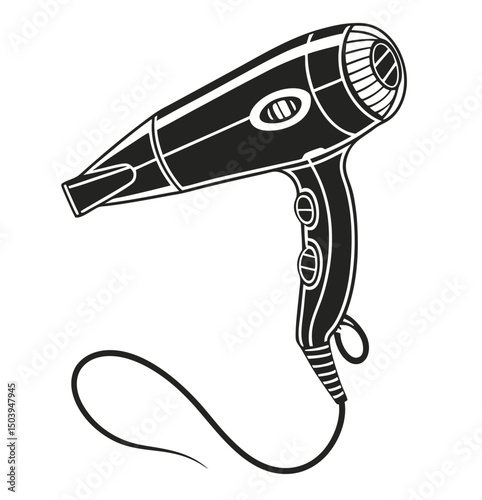 hair dryer vector illustration