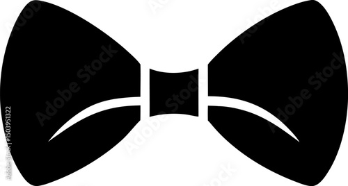 Bowtie Silhouette Vector Illustration 