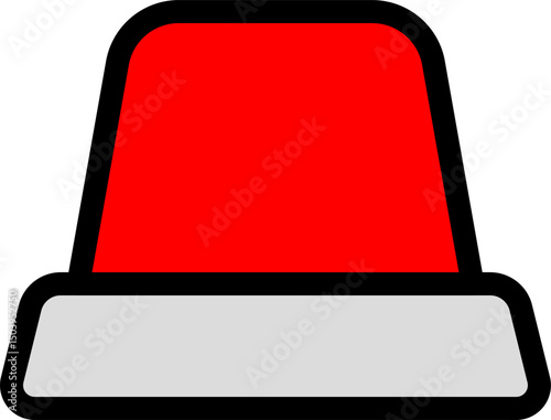 Red Siren Icon For Emergency Warning