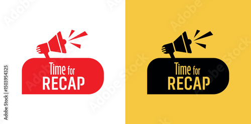 time for recap sign	