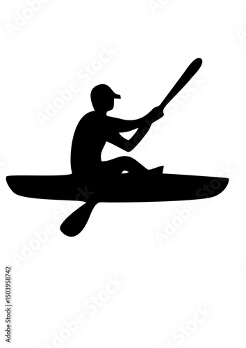 kayaking in the river