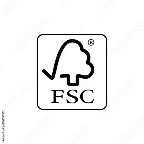 FSC Registered Vector Icon sign