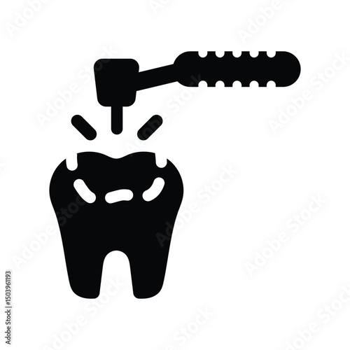 Dental filling icon