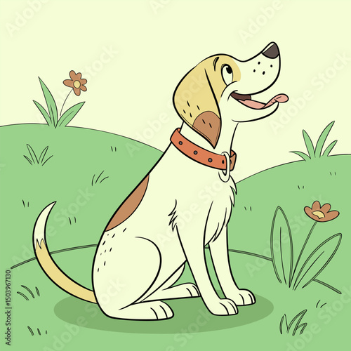 Creative barking dog  for  media - Barking dog vector
