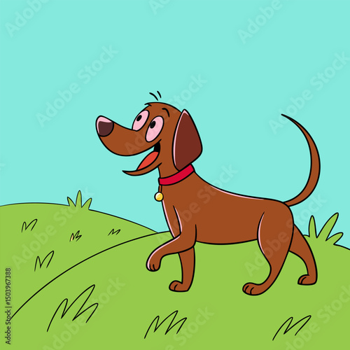 Creative barking dog  for  media - Barking dog vector