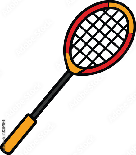Badminton Racket icon vector